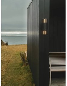 Nordlux - Vonkajšie nástenné svietidlo ALUDRA 2xE27/15W/230V IP54 čierna