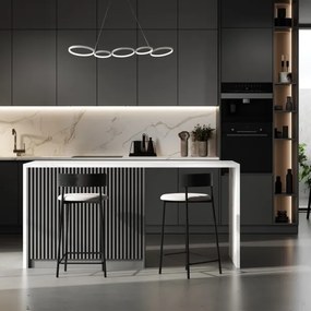 LED Luster na lanku OLYMPIA 5xLED/10W/230V šedá