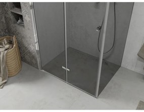 Mexen Lima, sprchovací kút 80 (dvere) x 120 (stena) cm, 6mm šedé sklo, chrómový profil, 856-080-120-01-40