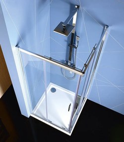 Polysan Polysan, EASY LINE štvorcová sprchová zástena 800x800mm, číre sklo, EL5215