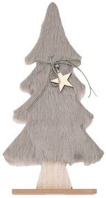 Dekoračný vianočný stromček s kožušinou LUSH 28 cm - rôzne farby Farba: Hnedá