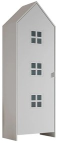 Biela detská šatníková skriňa 58x172x37 cm Casami Bruges – Vipack