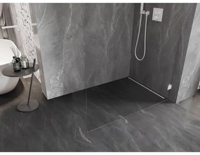 Mexen Lunar L, sprchová stena pravá 60 x 200 cm, 8mm číre sklo, biely profil, 830L-060-000-20-00-P