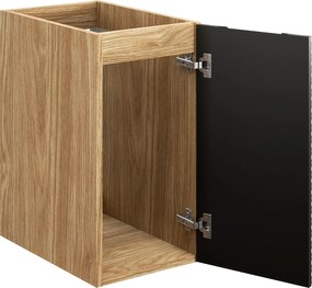 Comad Doplnková kúpeľňová skrinka nízka Ocean Black 30 čierna/dub olejovaný