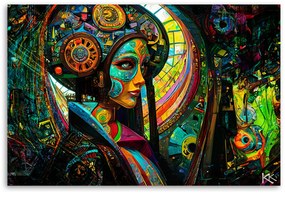 Gario Obraz na plátne Surrealistická abstraktná žena Rozmery: 120 x 80 cm