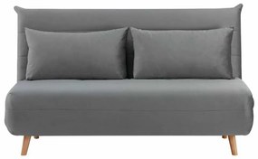 Pohovka Spike II Velvet, sivá / buk