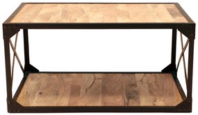 furniture-nabytek.cz - Konferenčný stolík kov drevo mango 90x45x60