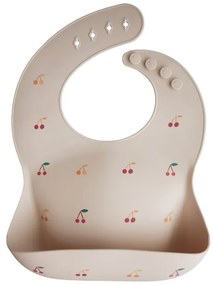 Mushie Silikónový podbradník: Cherries