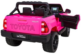 RAMIZ Elektrické autíčko Toyota Hilux DK-HL860 - ružová - motor 4x45W - BATÉRIA - 1x12V14Ah - 2025