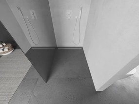 Mexen Kioto, Walk-In sprchová zástena 80 x 200 cm, lustro 8 mm, biely profil, 800-080-101-20-50