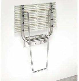 SAPHO XH001 Handicap sklopné sedátko do sprchovacieho kúta s opornou nohou, biela
