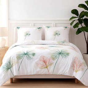 SATÉNOVÉ OBLIEČKY SATINLOVE 180X200 CM, 2KS 70X80 CM LISTY