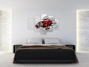 Obraz - Červené auto (150x105 cm)