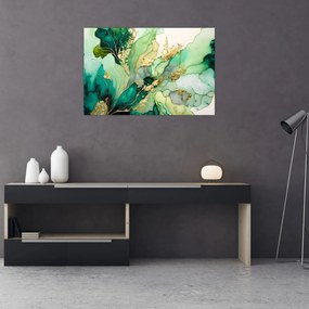 Obraz - Zelená abstrakcia (90x60 cm)