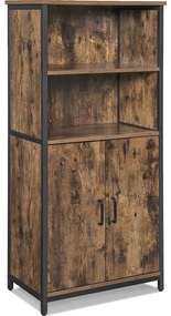 Komoda FIRA hnedá/čierna