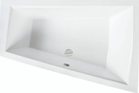 Besco Akrylátová asymetrická vaňa Intima Duo 170x125 (180x125) BESCO-Rozmery: 170x125, BESCO-Farba: Biela, BESCO-Orientácia: Pravá