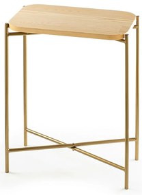 Odkladací stolík Same Gold and Natural