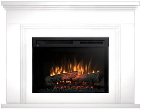 Elektrický krb Adrilla 26 biela lesk