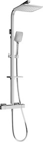 Mexen CQ62 povrchová sprchová sada s dažďovou sprchou a termostatickou batériou, chróm - 772506295-00