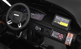 Ramiz Range Rover HSE dvojmiestne detské elektrické auto čierne SUV + ovládač na diaľkové ovládanie