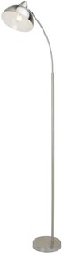 RABALUX Moderná oblúková stojacia lampa DARON, 1xE27, 40 W, saténový chróm