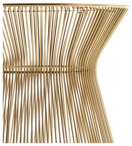 Okrúhly odkladací stolík so sklenenou doskou ø 40 cm Jolene – Kave Home