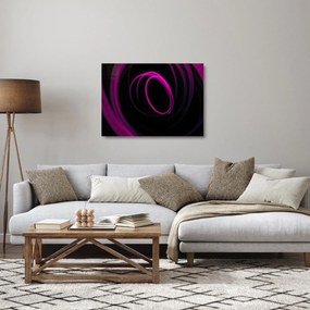 Sklenený obraz - fialové čiary (70x50 cm)
