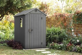 Záhradný domček Keter Darwin 4 x 6 šedý, s podlahou