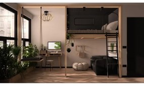 Prisadený luster EARTH 1xE27/60W/230V čierna/béžová