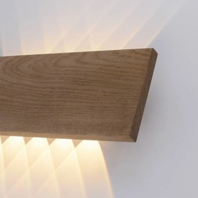 Paul Neuhaus Palma nástenné LED svetlo drevo 45 cm