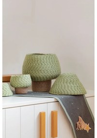 Zelený látkový detský kôš na hračky ø 25x36 cm Big Tree – Lorena Canals