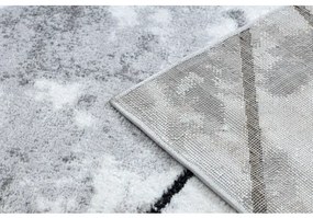 Moderný koberec COZY Polygons, geometrický , trojuholníky - Štrukturálny, dve vrstvy rúna, šedá Veľkosť: 200x290 cm
