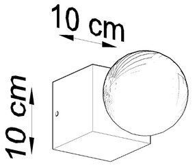 Stropné svietidlo Ariz, betónové telo svietidla