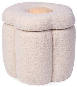 Box na hračky 2v1 Kvetina Off White