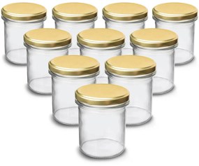 Orion Sada zaváracích pohárov s viečkom Sturzglass, 0,33 l, 10 ks