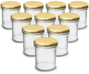 Orion Sada zaváracích pohárov s viečkom Sturzglass, 0,33 l, 10 ks