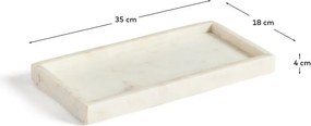 Mramorová dekoratívna tácka 18x35 cm Serela – Kave Home