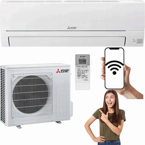 Nástenný klimatizátor Mitsubishi HR35 3,4kW 40m2 Wifi Do Domu Kancelárie Výkonný