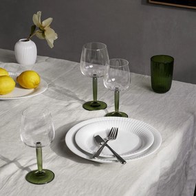 KÄHLER Pohár na víno Hammershøi Green 350 ml – set 2 ks