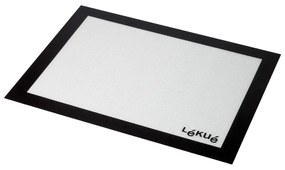 Bielo-čierna silikónová podložka na pečenie Lékué, 60 x 40 cm