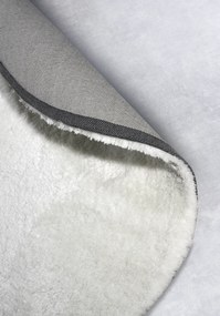 Hanse Home, Kusový koberec Myk 106112 White kruh, 200x200 (priemer) kruh, biela, obývacia izba