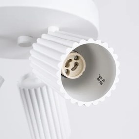 Sollux SL.1544 - Bodové svietidlo KARBON 3xGU10/10W/230V biela