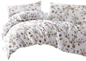 SATÉNOVÉ OBLIEČKY LUXURY PUHA1 160X200 CM, 2KS 70X80 CM VZOROVANÉ