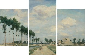 Obraz - Johan Barthold Jongkind, The Towpath, reprodukcia (90x60 cm)