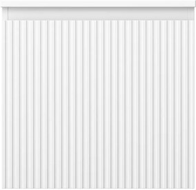 Mexen Rivel, kúpeľňová skrinka 50 cm s pracovnou doskou, 1 zásuvka, drážkovaná, biela matná, 91A20-05047-1-BFC01