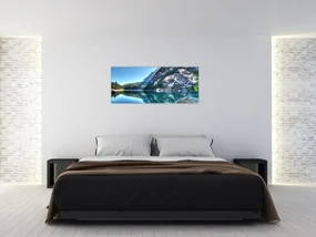 Obraz vysokohorského jazera (120x50 cm)