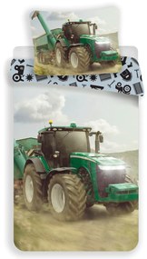 Jerry Fabrics Traktor Green , 140x200/70x90 cm