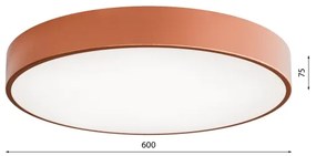 LED Stropné svietidlo CLEO LED/69W/230V 3000K pr. 60 cm medená