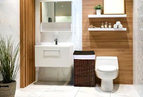 Kôš na bielizeň 114 l prútený hnedý