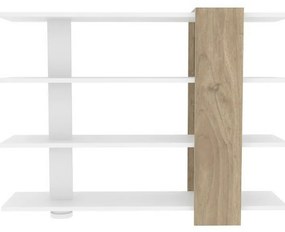 Knižnica Nur White and Walnut